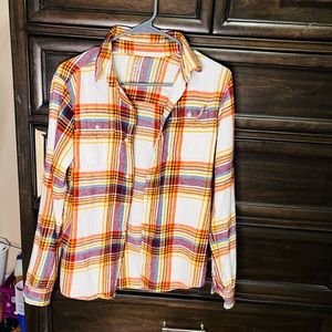 plaid button up